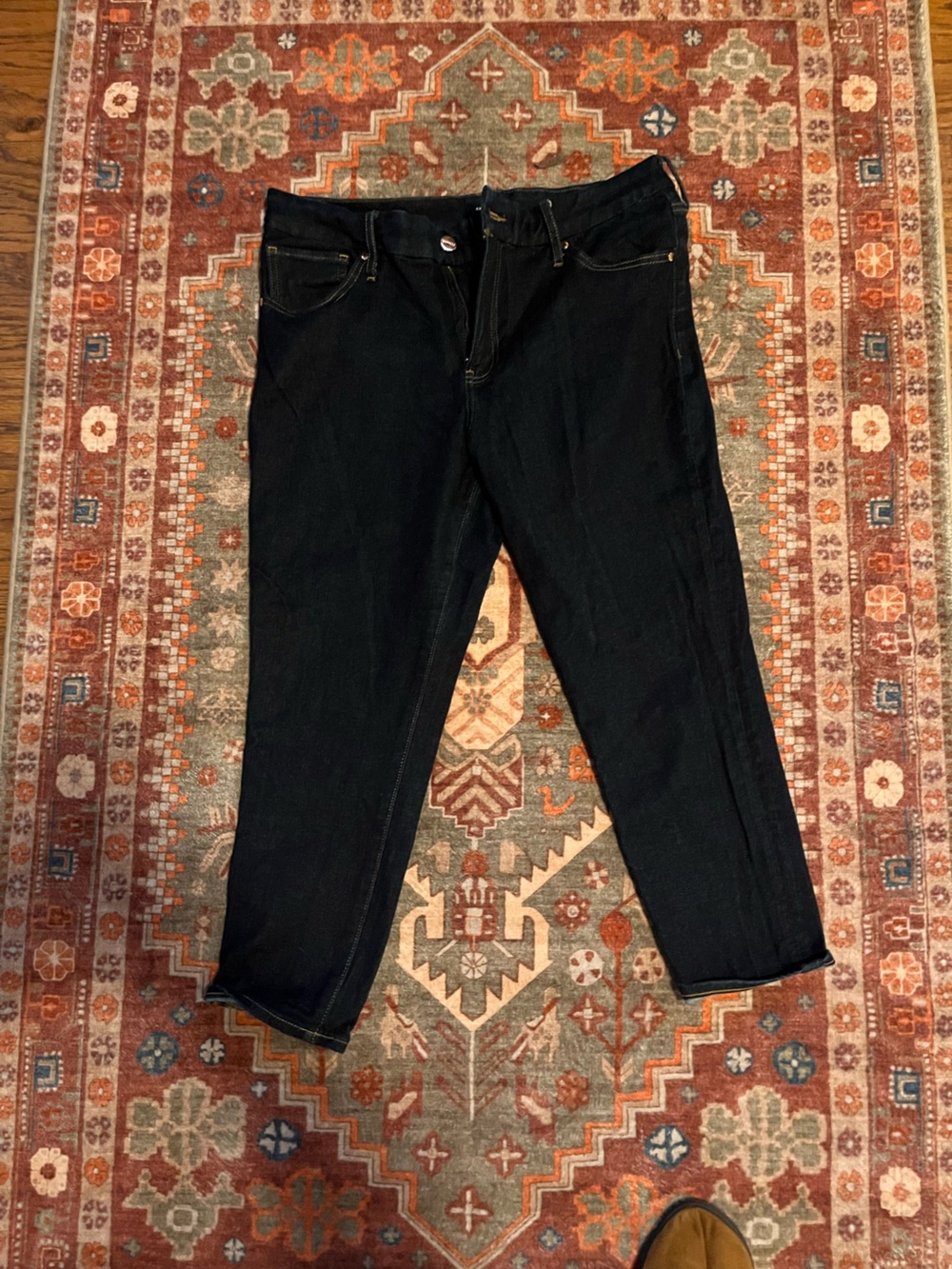 Women’s size LP dark blue Straight-Leg Jeans